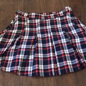 Plaid mini skirt